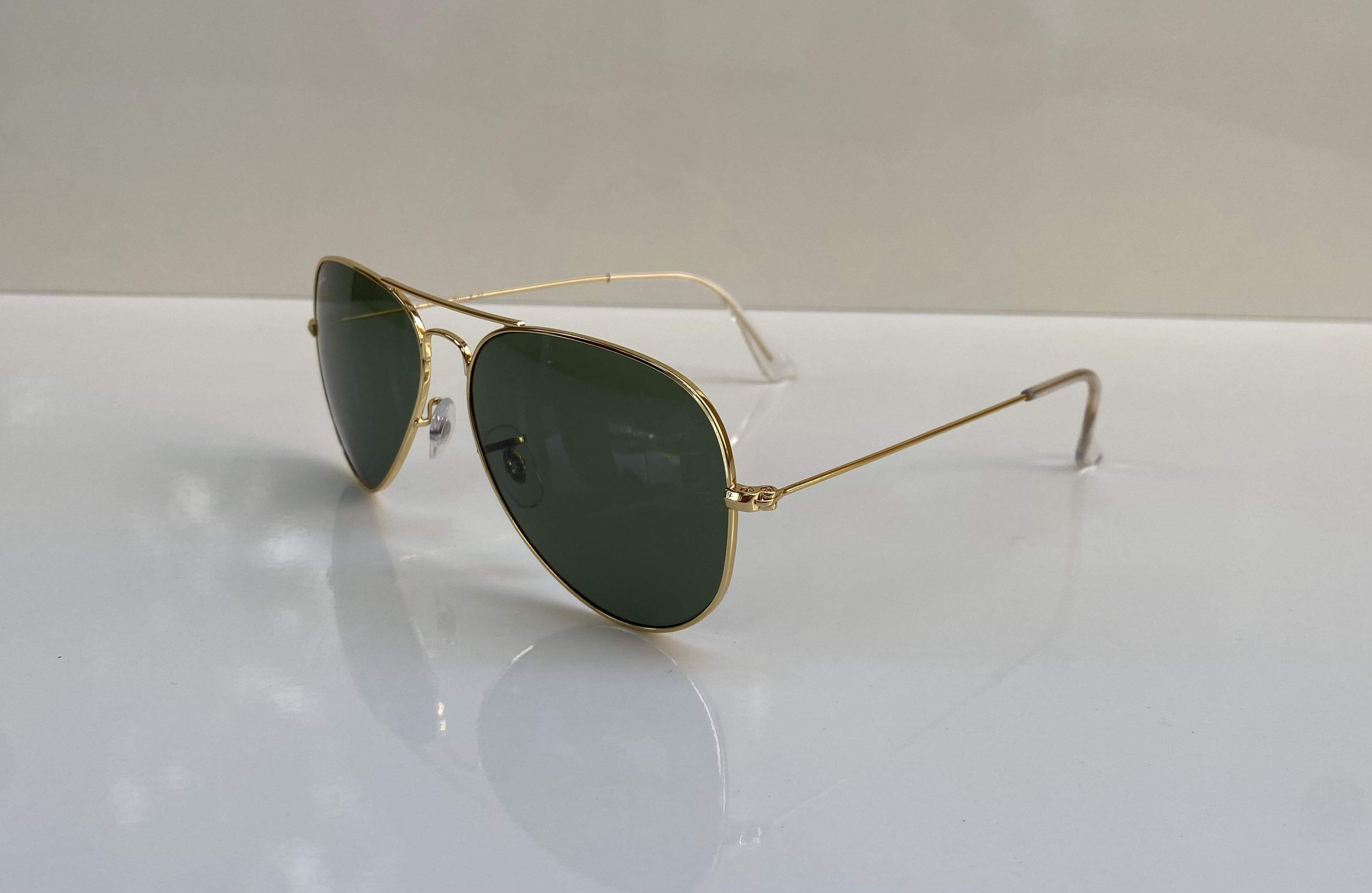 Ray Ban RB3025 Aviator Green Gold