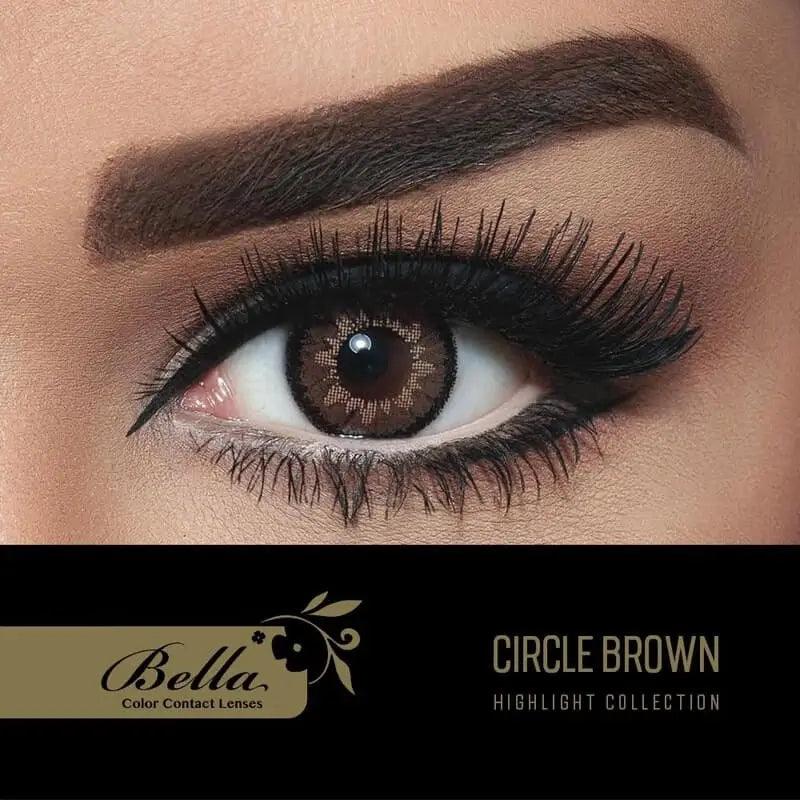 Bella Highlight Collection Circle Brown | Eyeshades.pk